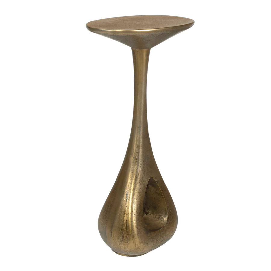 TOLSTOY BRASS ALUMINUM ACCENT TABLE