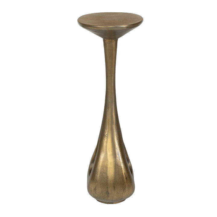 TOLSTOY BRASS ALUMINUM ACCENT TABLE