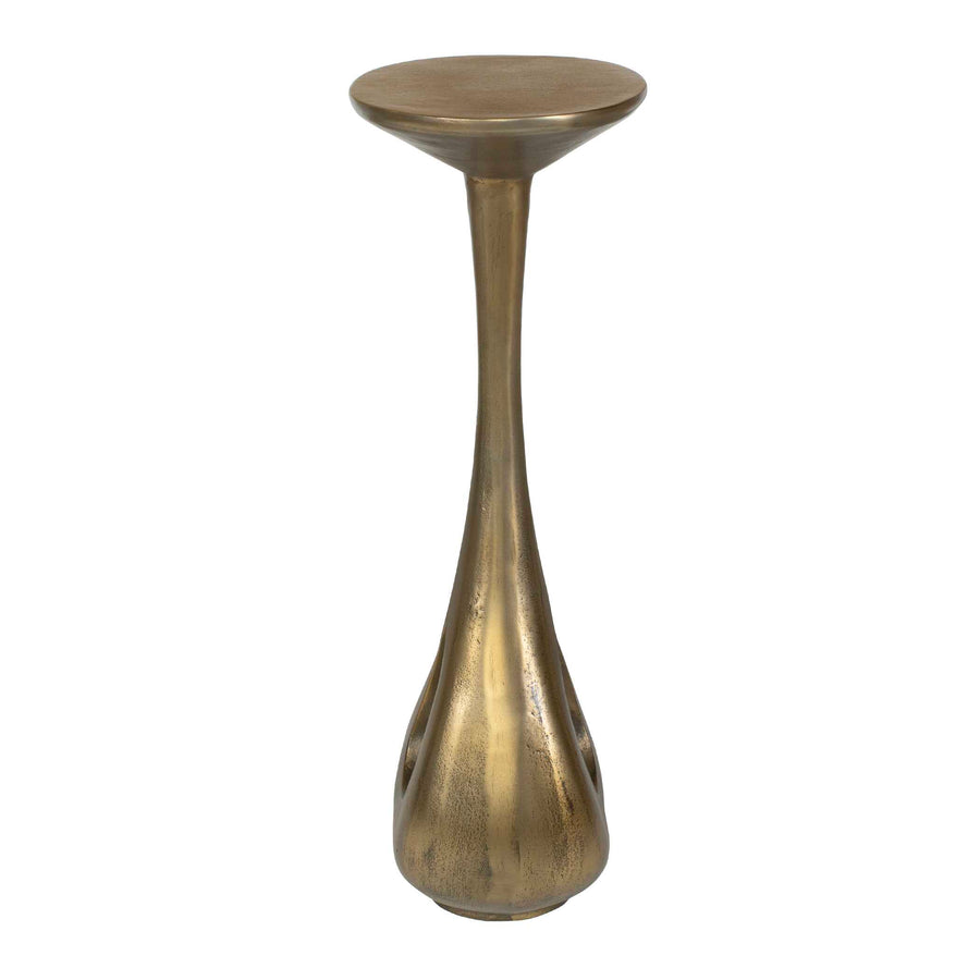 TOLSTOY BRASS ALUMINUM ACCENT TABLE