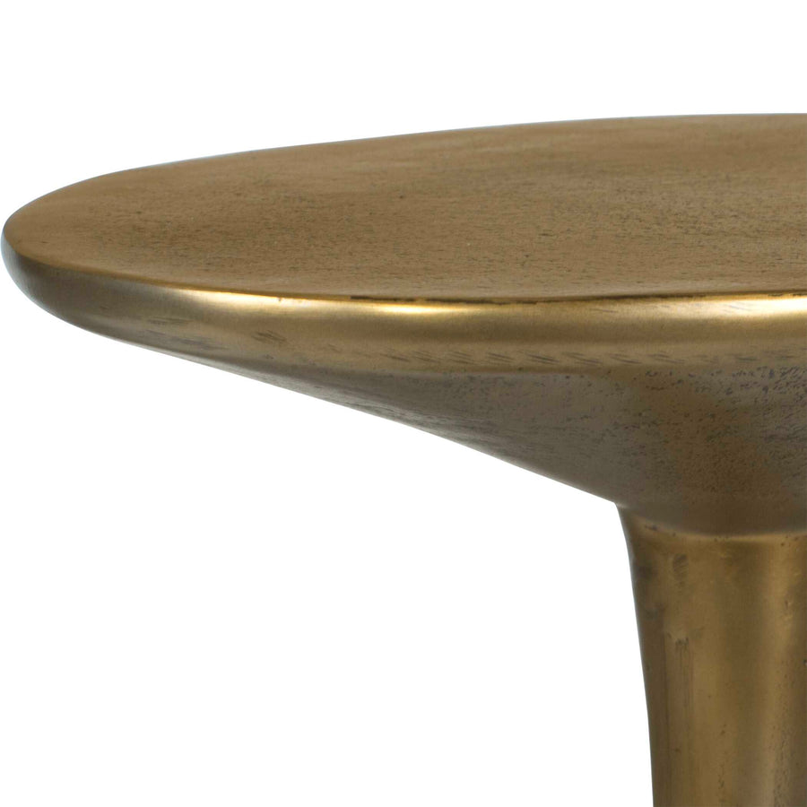 TOLSTOY BRASS ALUMINUM ACCENT TABLE