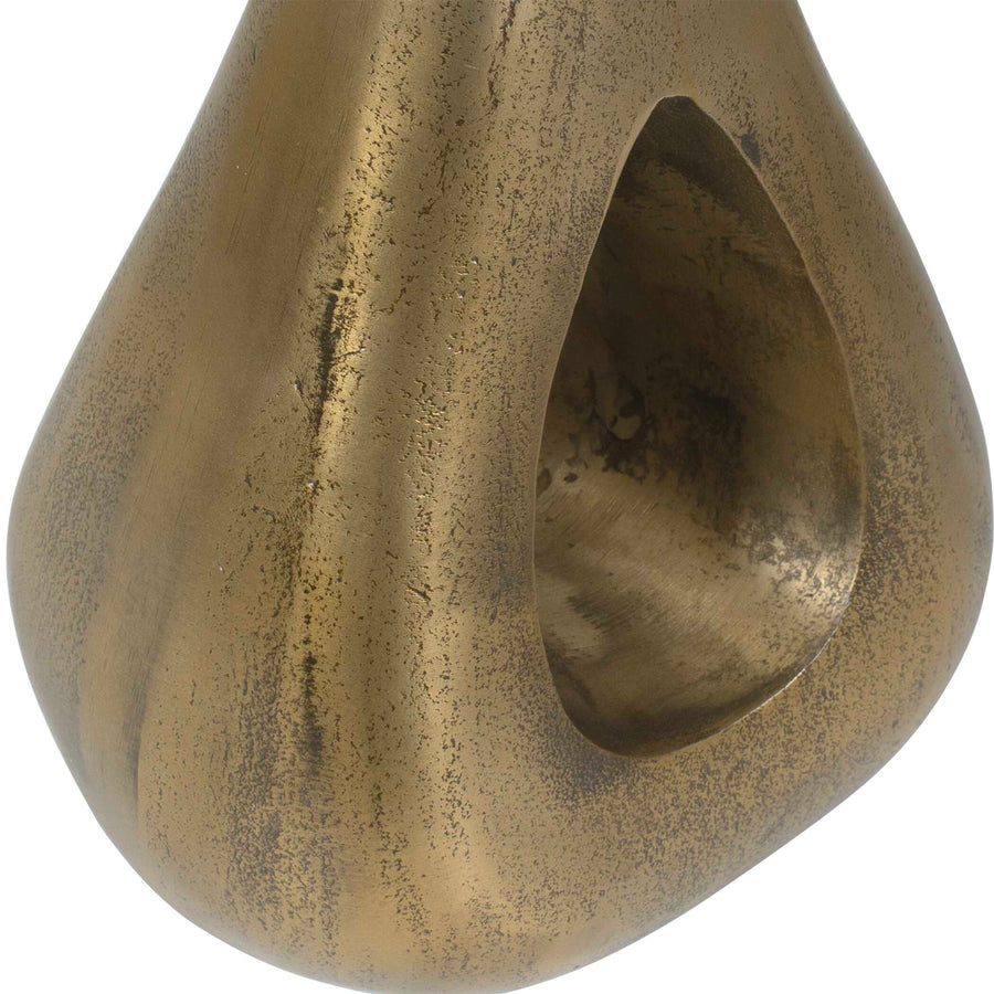 TOLSTOY BRASS ALUMINUM ACCENT TABLE