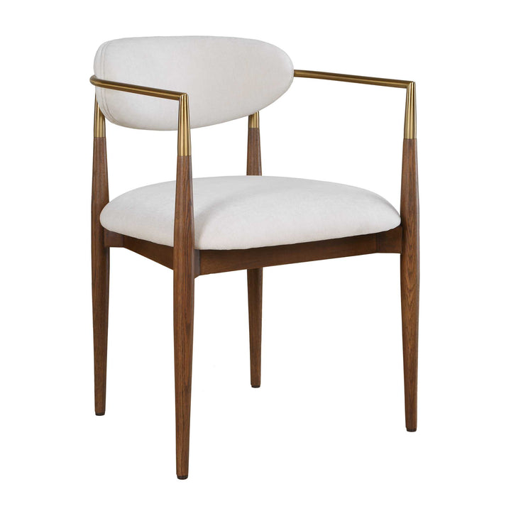 MOXIE WALNUT DINING ARM CHAIR