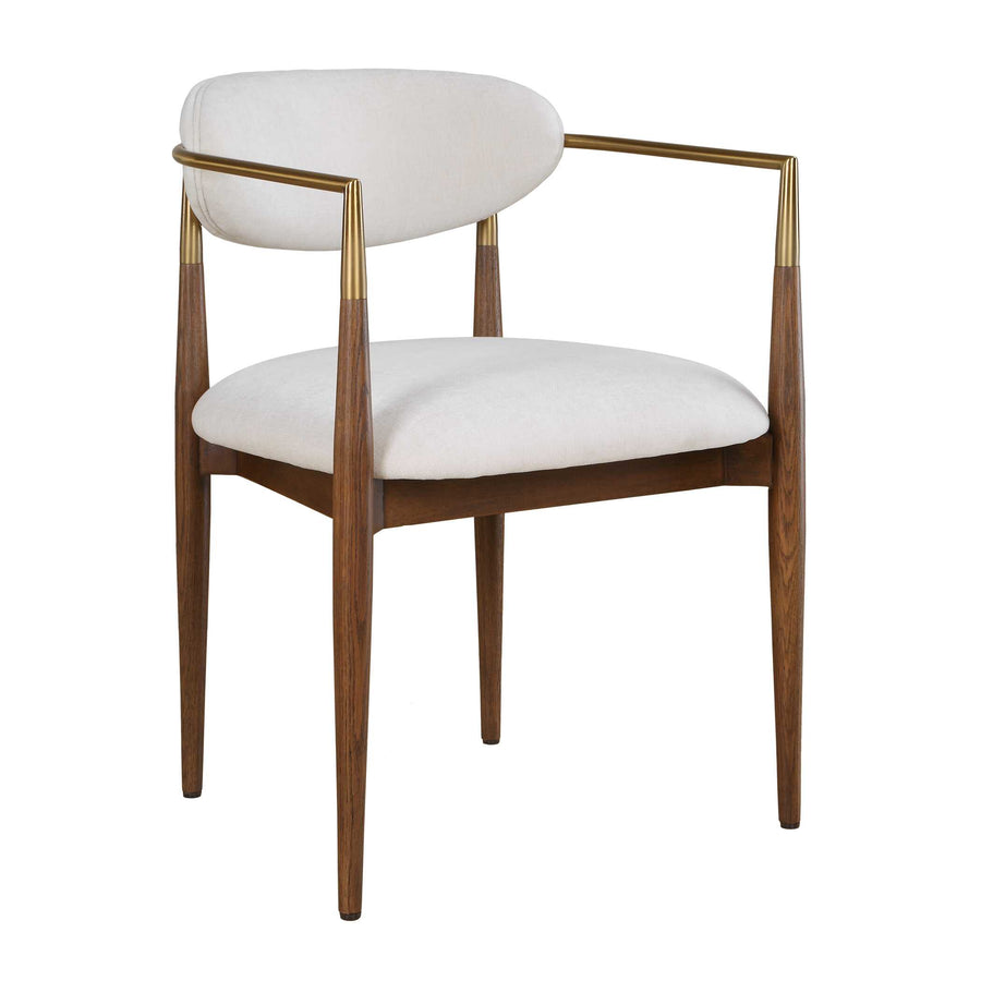 MOXIE WALNUT DINING ARM CHAIR