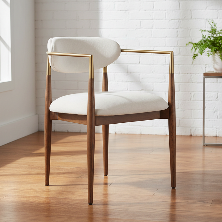 MOXIE WALNUT DINING ARM CHAIR
