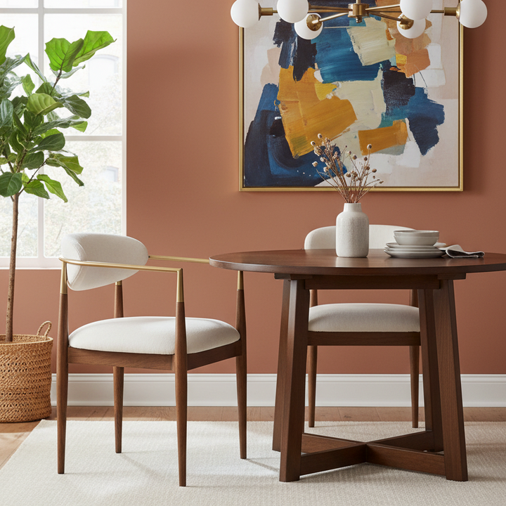 MOXIE WALNUT DINING ARM CHAIR