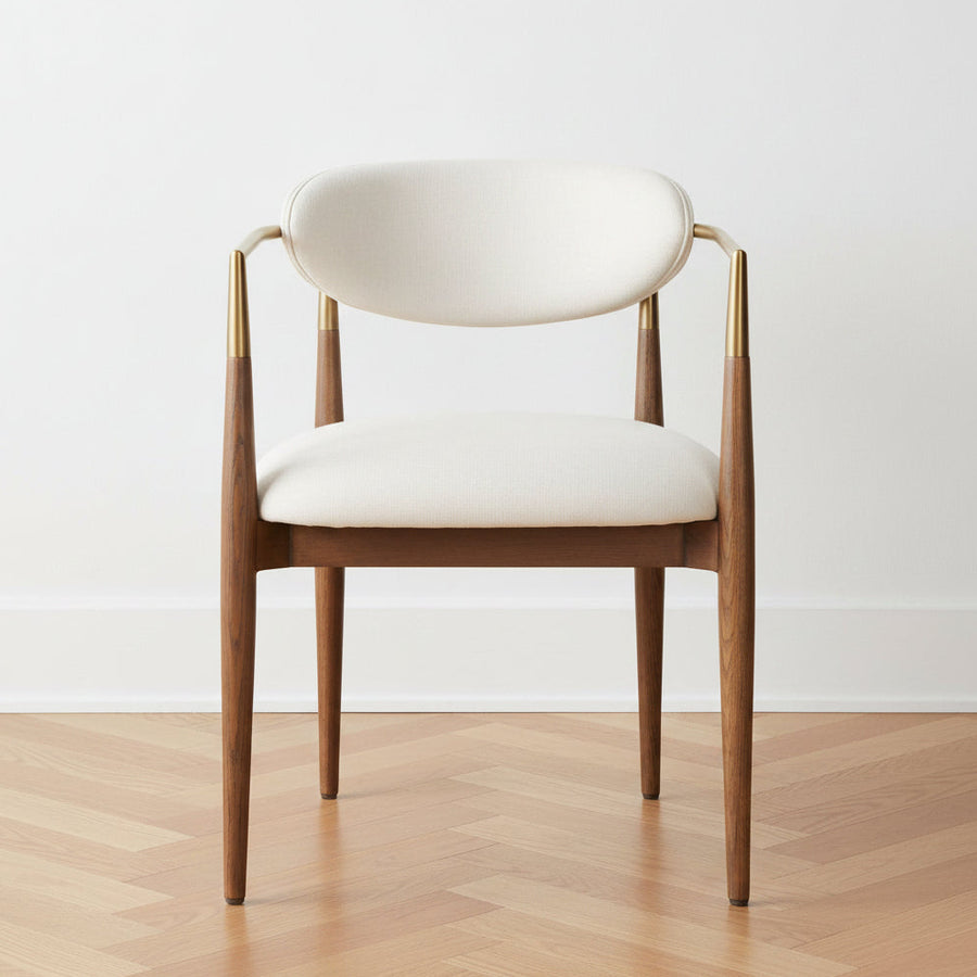 MOXIE WALNUT DINING ARM CHAIR