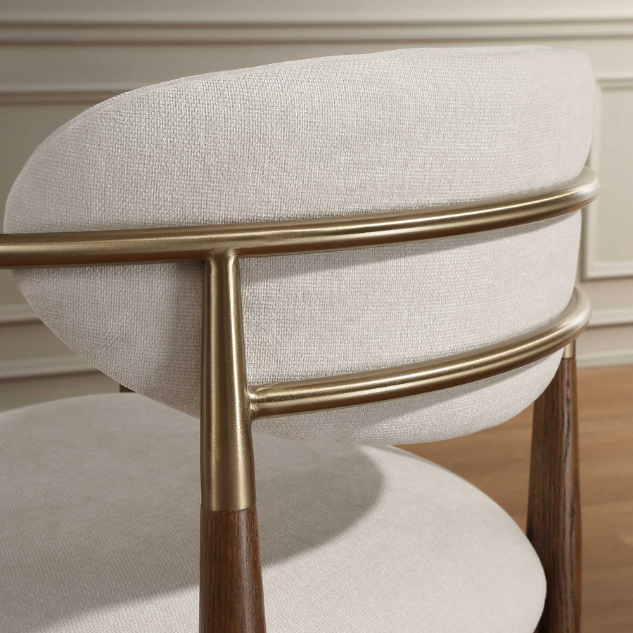 MOXIE WALNUT DINING ARM CHAIR