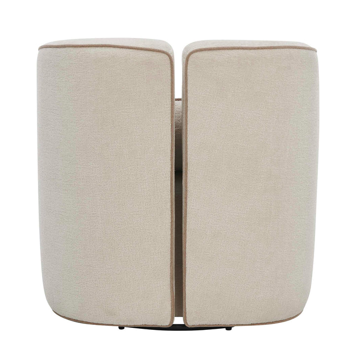 VEGA ECRU CHENILLE SWIVEL CHAIR