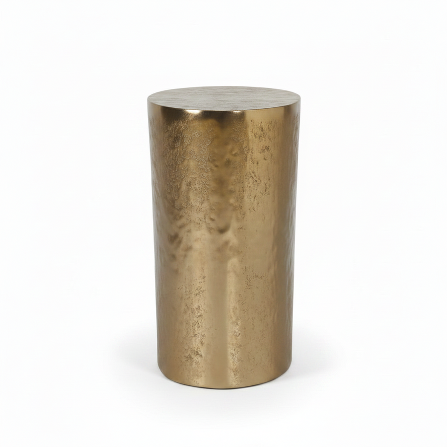 MORA BRASS ALUMINUM ACCENT TABLE