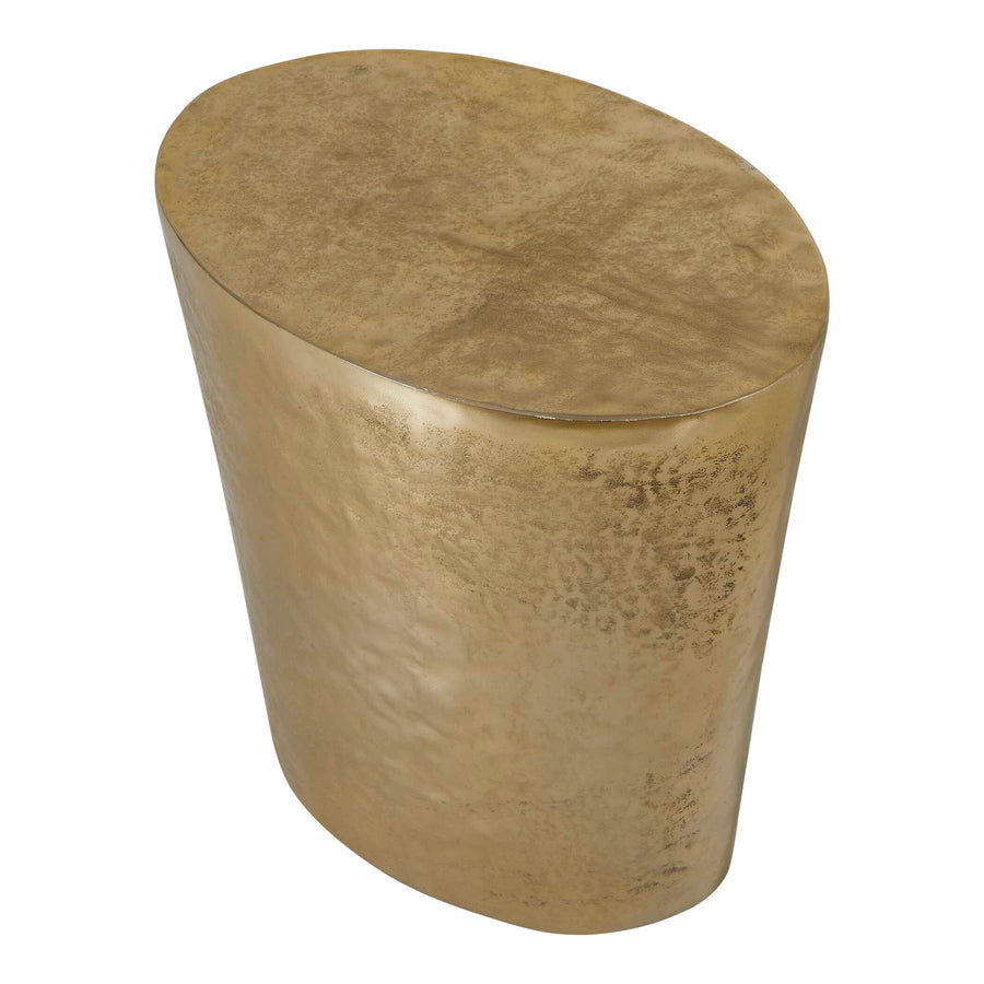 MORA BRASS ALUMINUM ACCENT TABLE