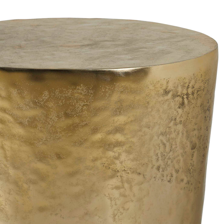 MORA BRASS ALUMINUM ACCENT TABLE