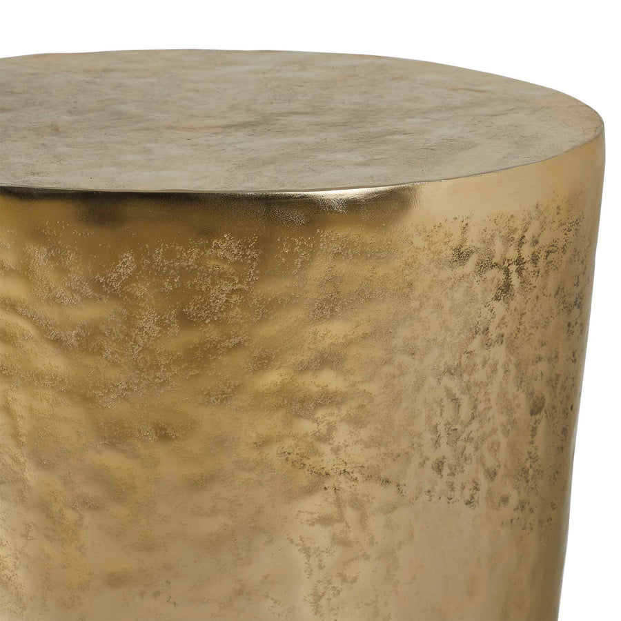 MORA BRASS ALUMINUM ACCENT TABLE