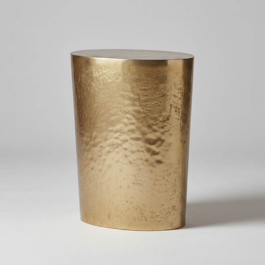 MORA BRASS ALUMINUM ACCENT TABLE