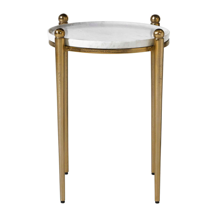 NAHUNTA ANTIQUE BRASS ACCENT TABLE