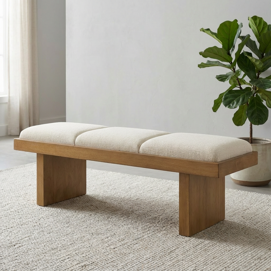 HADEN UPHOLSTERED BEDROOM BENCH