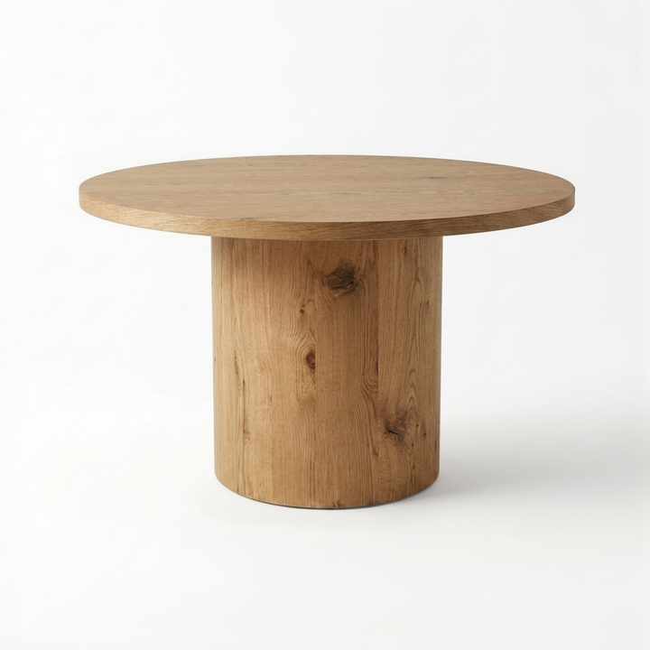 HANSEN RUSTIC OAK 48"RD DINING TABLE