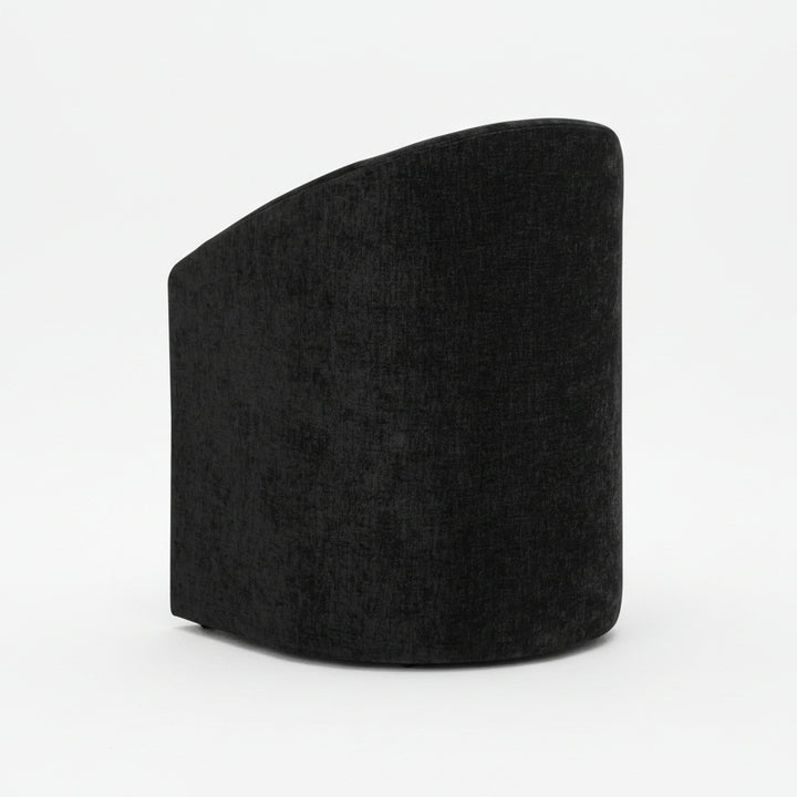 HARBOR TEXTURED VELVET ROLLING DINING CHAIR