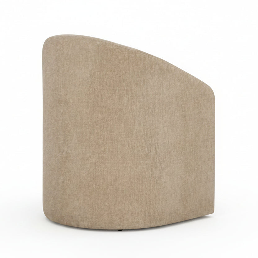 HARBOR TEXTURED VELVET ROLLING DINING CHAIR