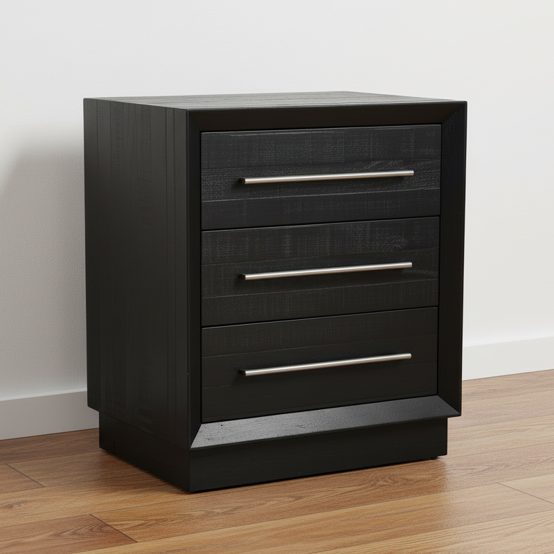HAROLD BLACK PINE NIGHTSTAND