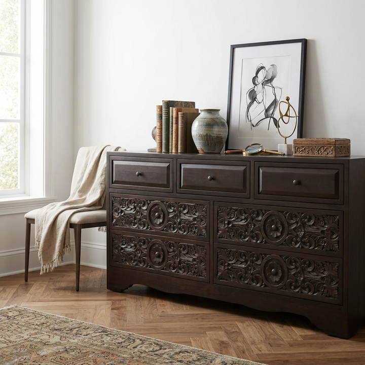 HAVELI VINTAGE BROWN DRESSER