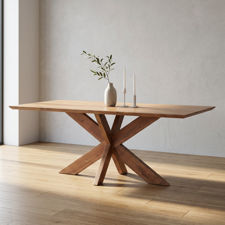 HAWKE WEATHERED ACACIA DINING TABLE