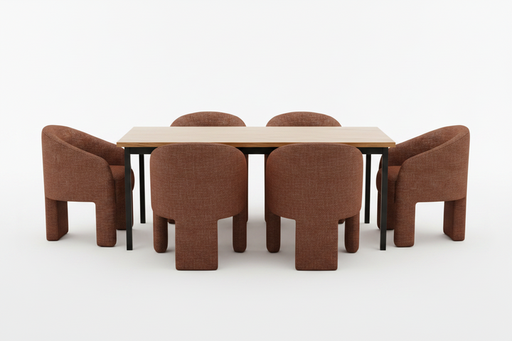 HAYWOOD DINING CHAIR: LOLA RUSSET