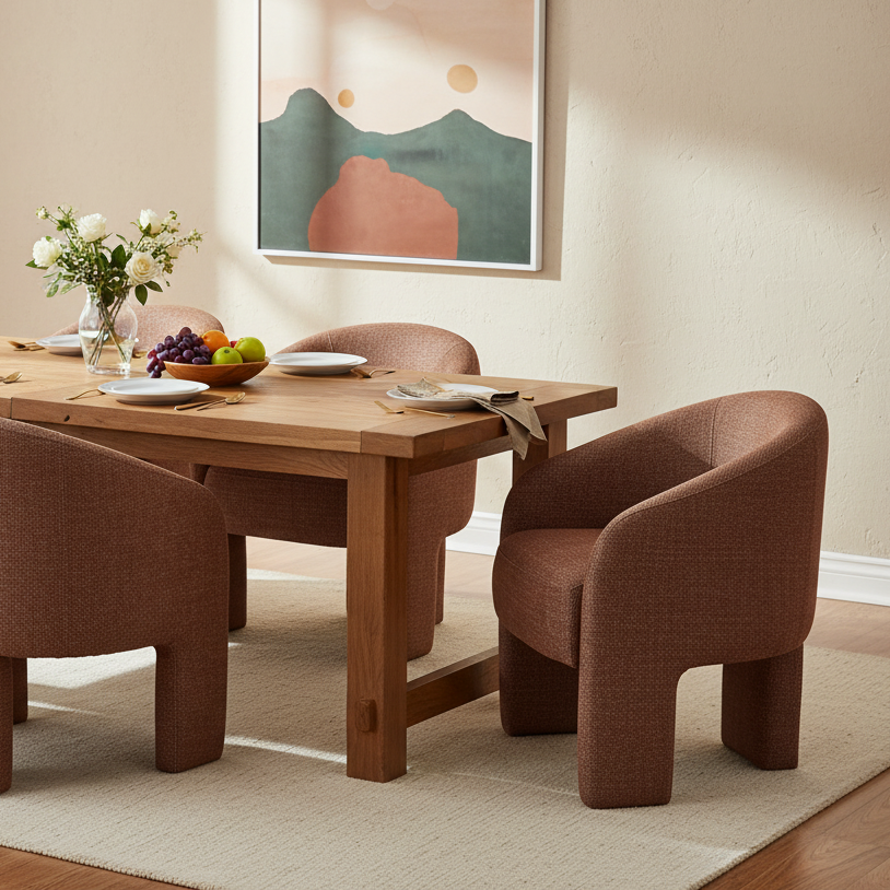 HAYWOOD DINING CHAIR: LOLA RUSSET
