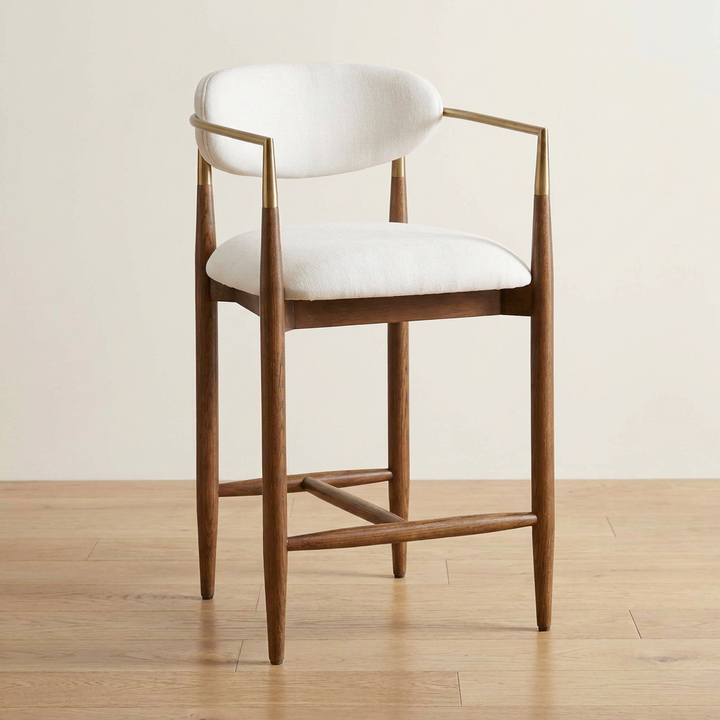 MOXIE WALNUT COUNTER STOOL