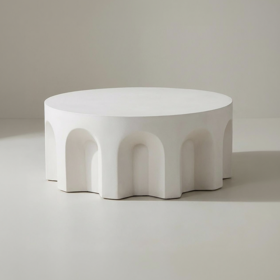HUGO IVORY CONCRETE COFFEE TABLE