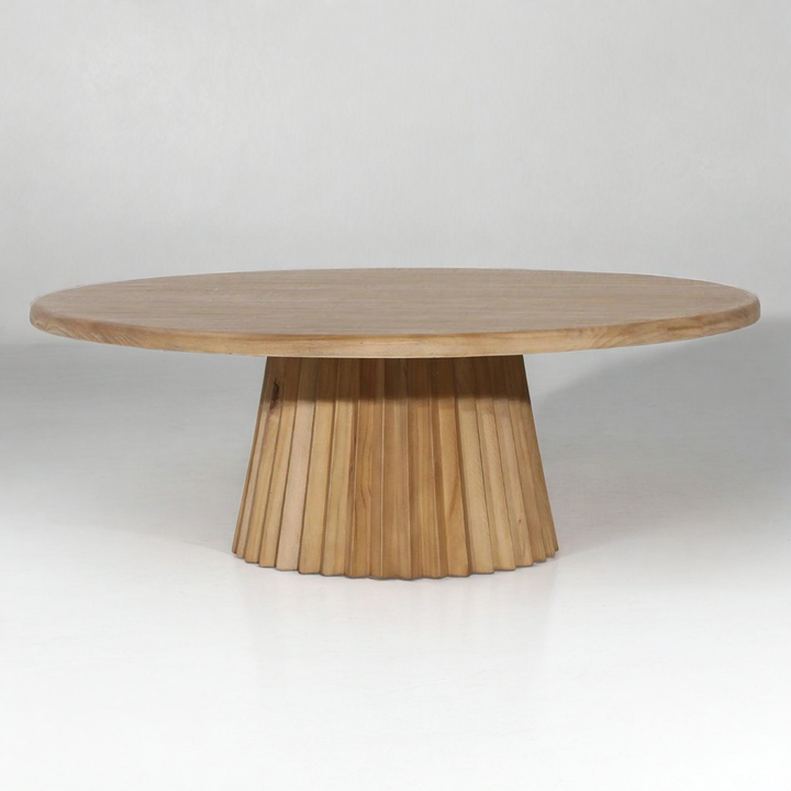 HYLAND ROUND NATURAL PINE COFFEE TABLE