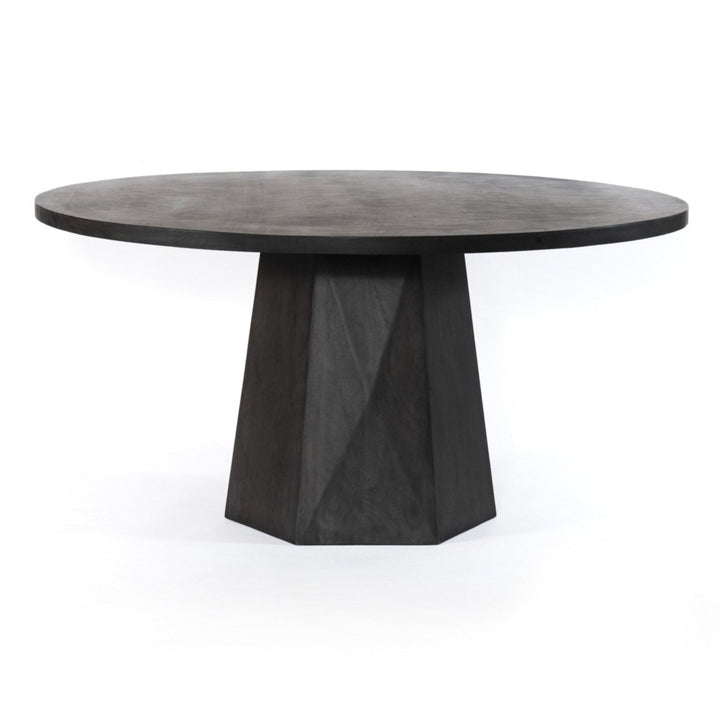 KESLING DARK COAL ROUND DINING TABLE