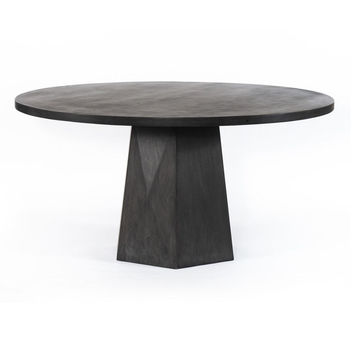 KESLING DARK COAL ROUND DINING TABLE