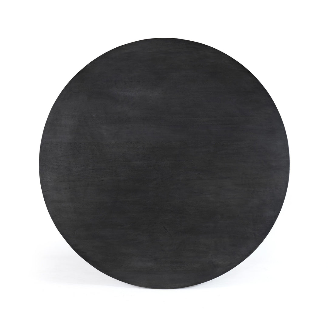 KESLING DARK COAL ROUND DINING TABLE