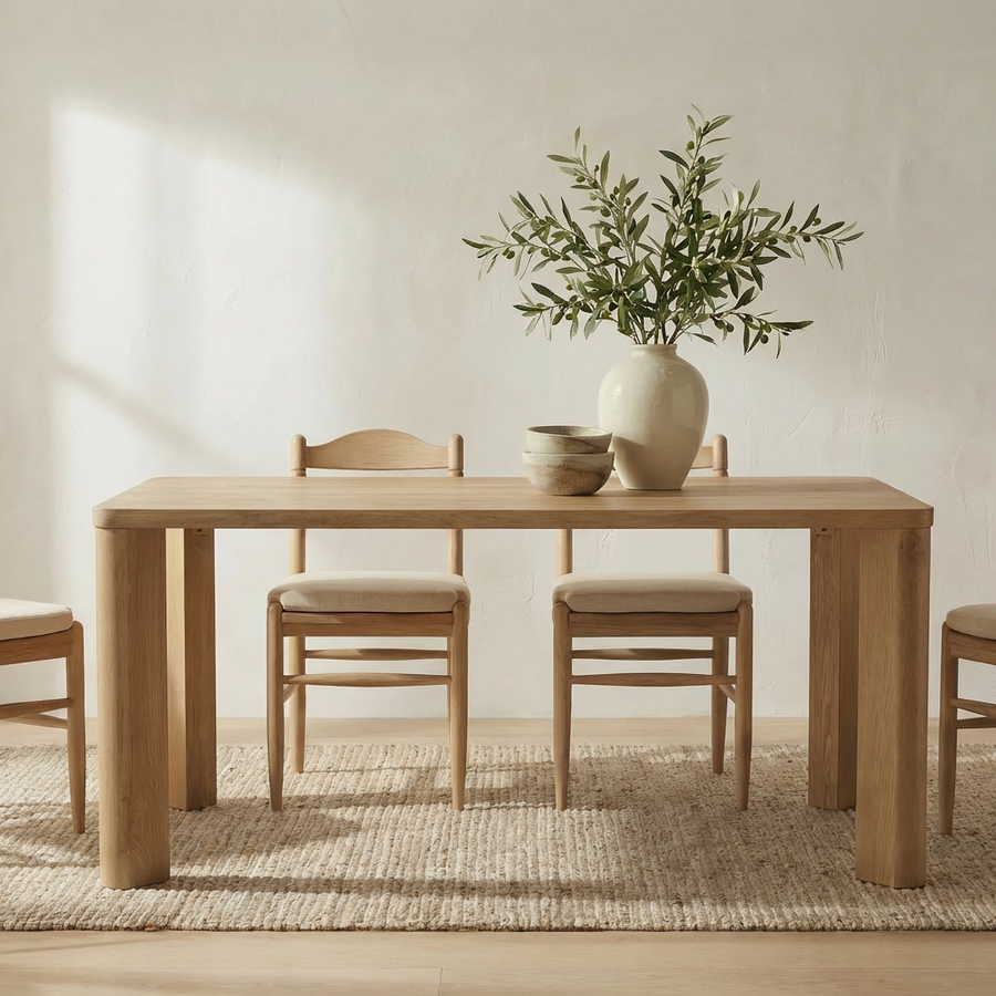 wooden table isolated