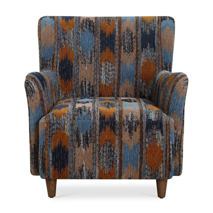 IKAT TEXTURED CHENILLE ARM CHAIR