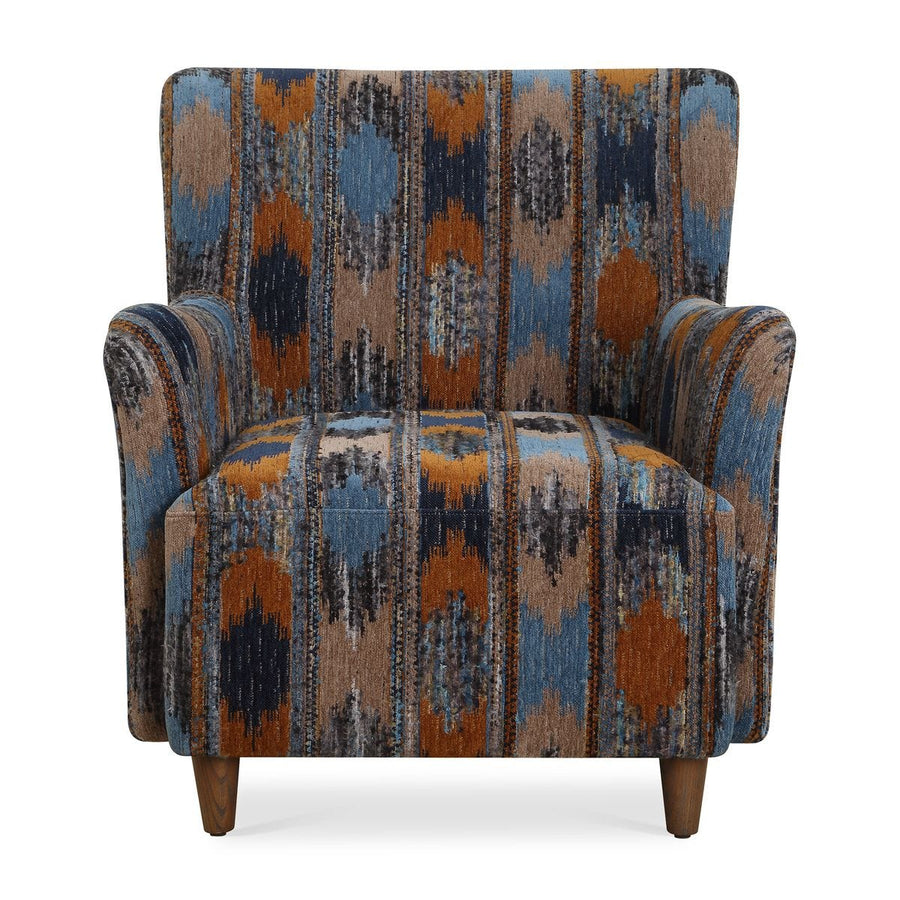 IKAT TEXTURED CHENILLE ARM CHAIR