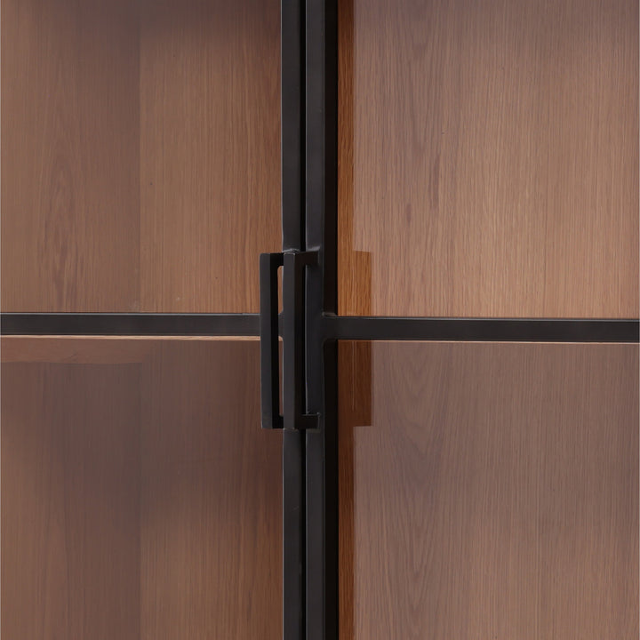 IMARA IRON + GLASS DOOR CABINET