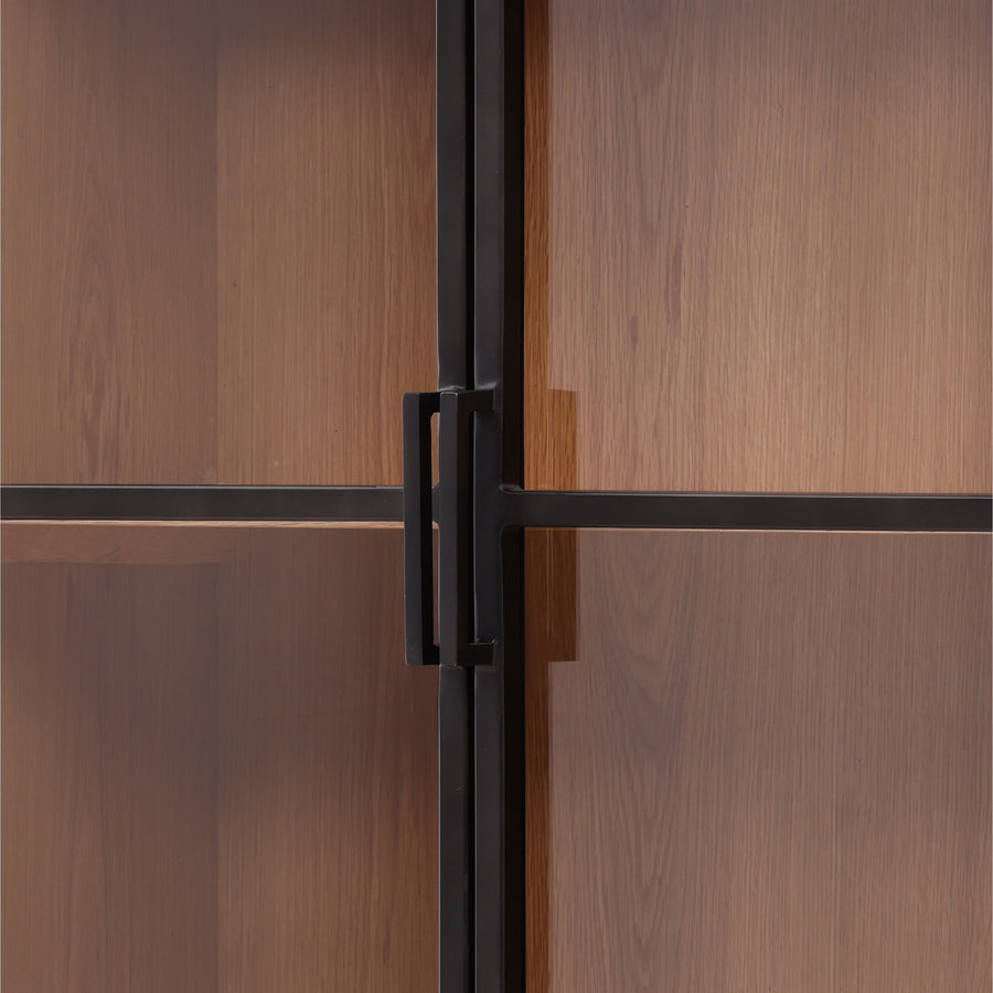 IMARA IRON + GLASS DOOR CABINET