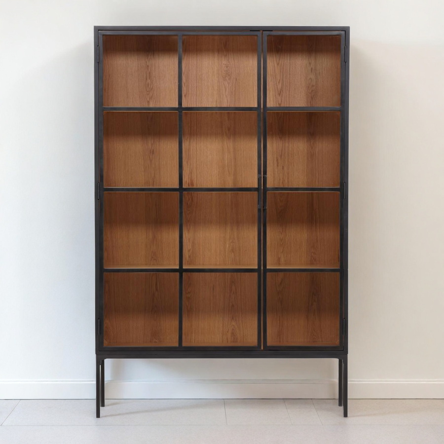 IMARA IRON + GLASS DOOR CABINET