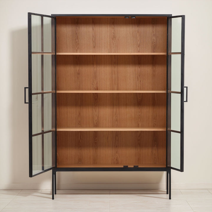 IMARA IRON + GLASS DOOR CABINET