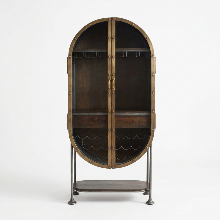 MELBOURNE INDUSTRIAL IRON BAR CABINET
