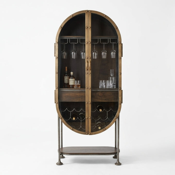 MELBOURNE INDUSTRIAL IRON BAR CABINET