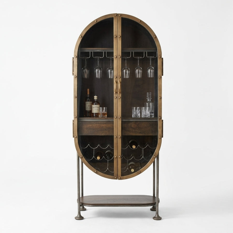 MELBOURNE INDUSTRIAL IRON BAR CABINET