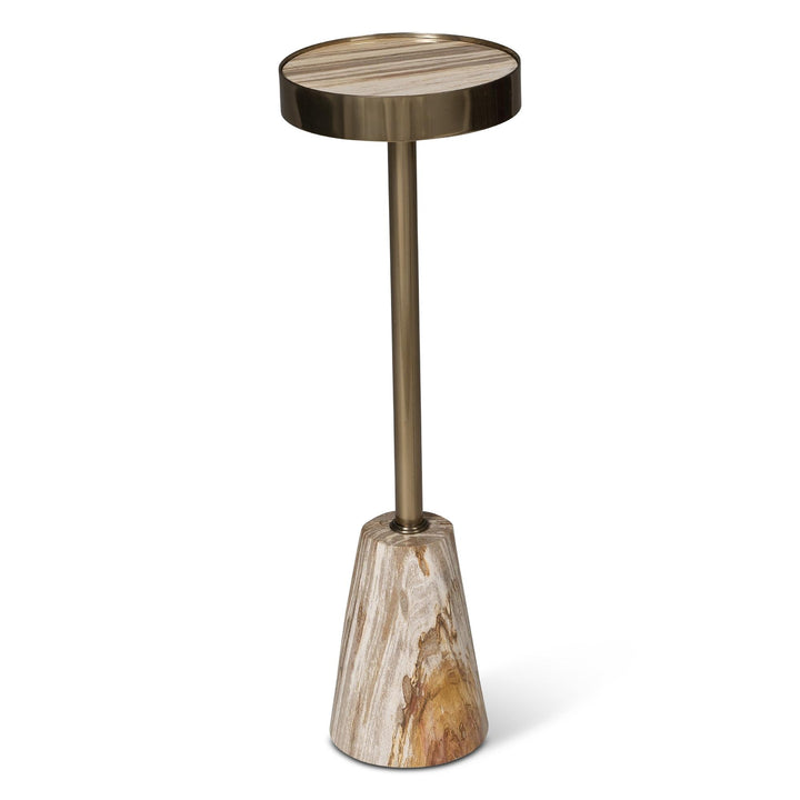 RELIQUE JAEL PETRIFIED WOOD DRINK TABLE