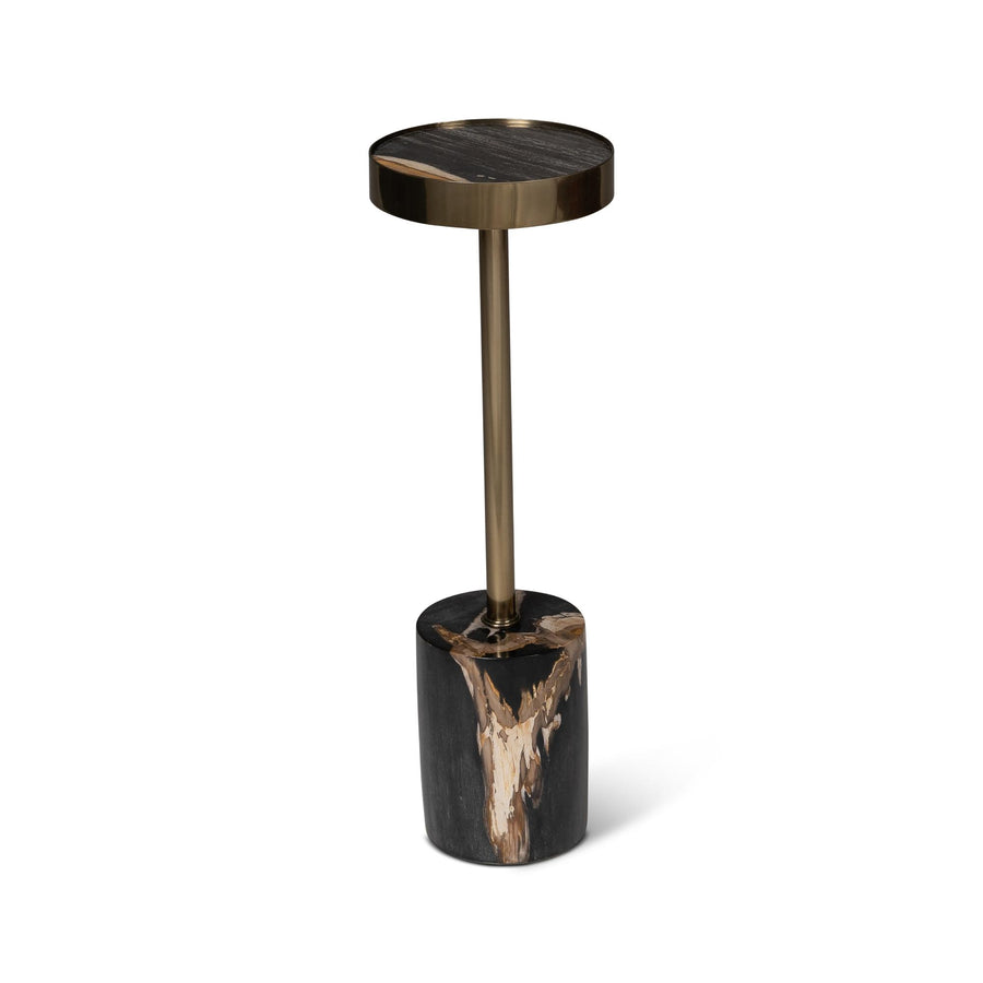 RELIQUE TABITHA PETRIFIED WOOD DRINK TABLE