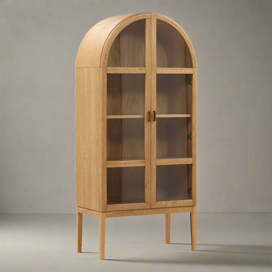 IVY ARCHED NATURAL OAK CABINET