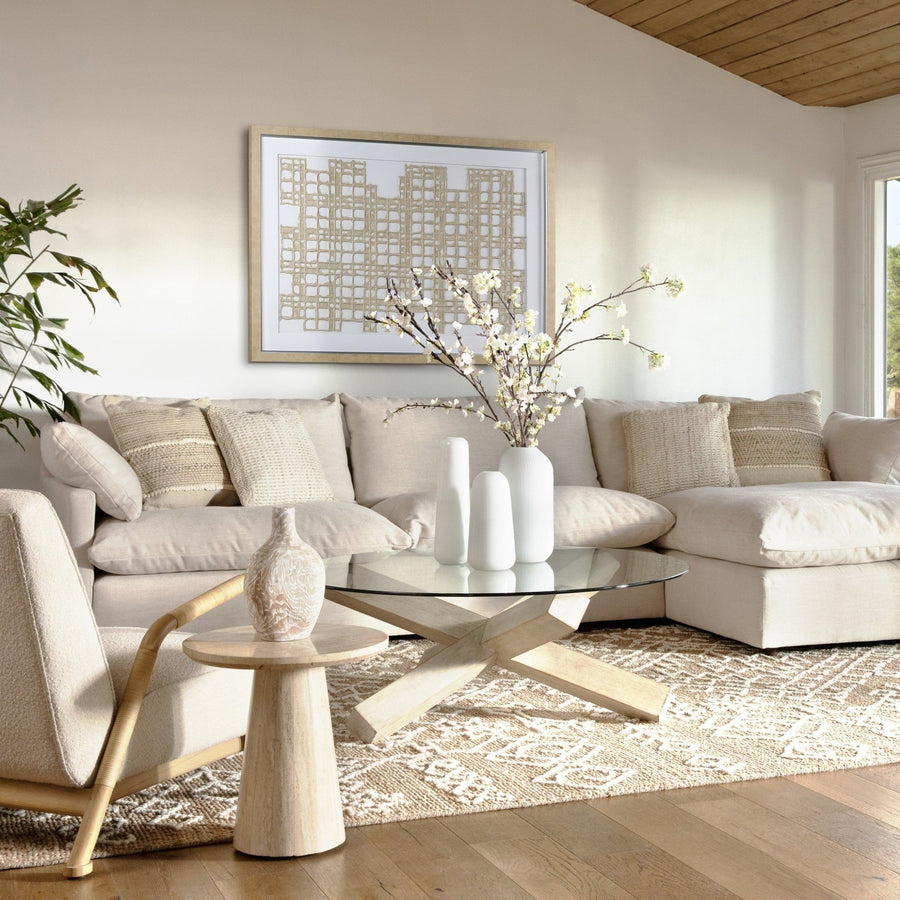 JIYA 48"RD LIGHT WASH COFFEE TABLE