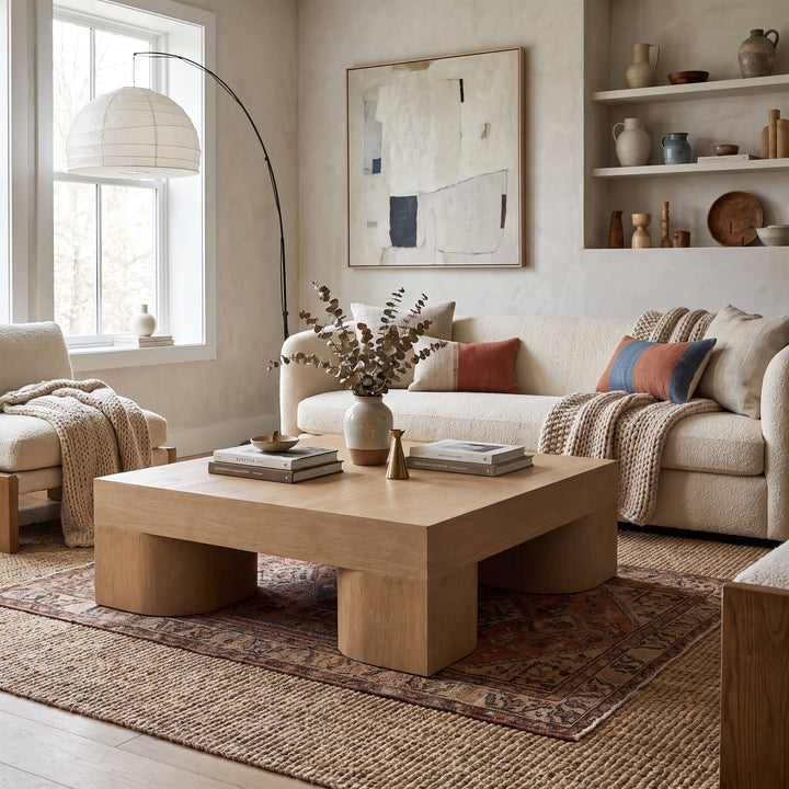 JONAH LT NATURAL SQUARE COFFEE TABLE