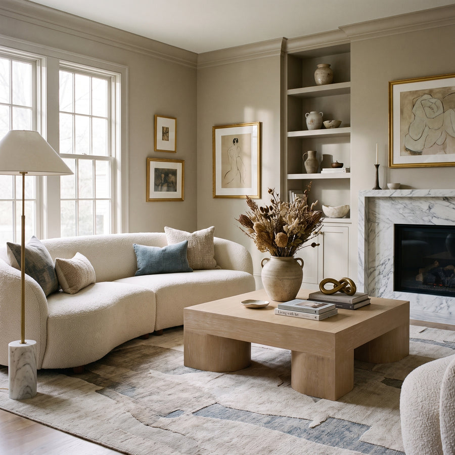 JONAH LT NATURAL SQUARE COFFEE TABLE