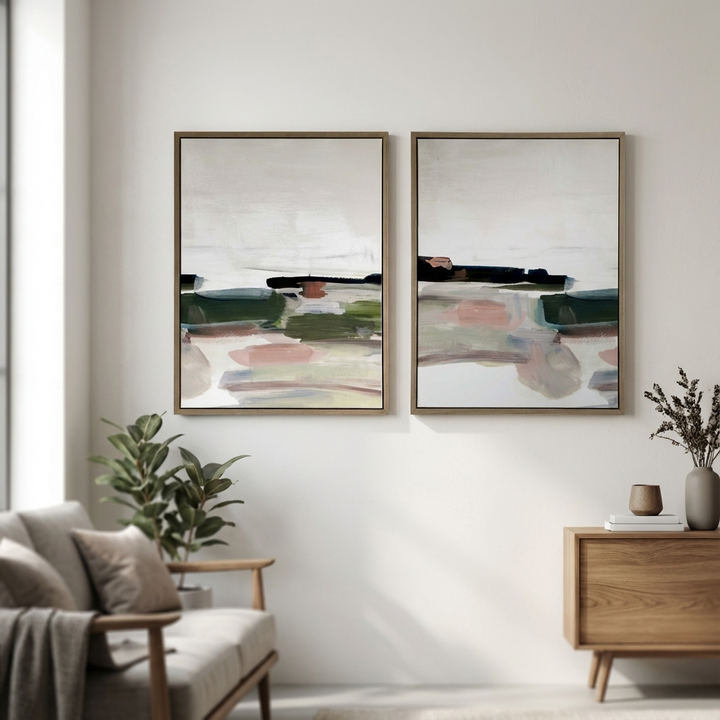 "JUST PEAKING" FRAMED CANVAS ART SET